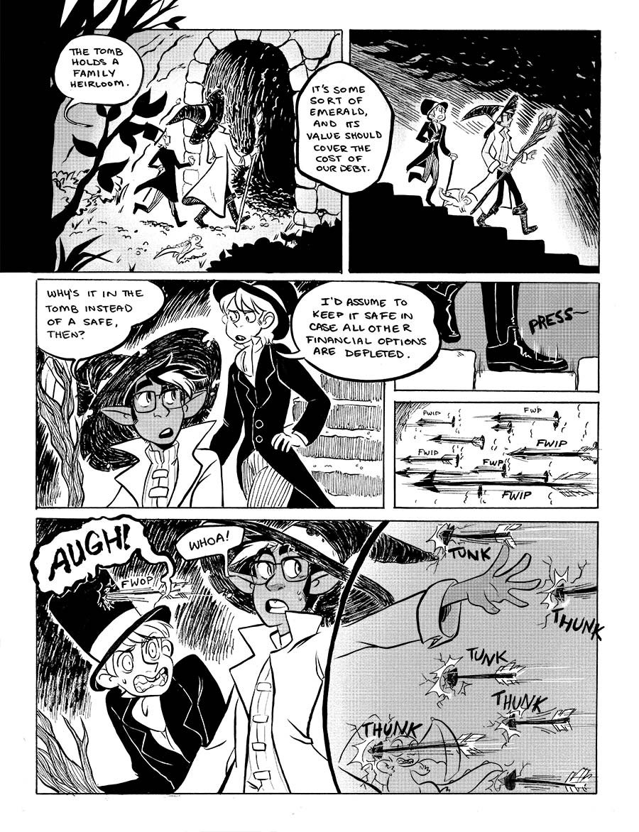 Toivo's typical dungeon crawling practice is not to check for traps, but to deal with them when they show up.