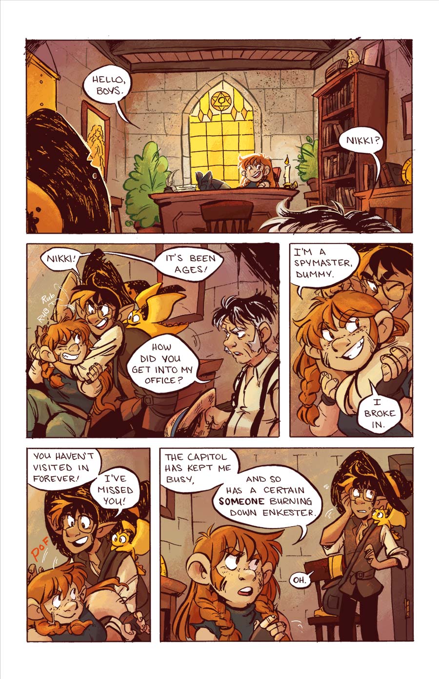 Fitting Toivo and Nikki in the same panel is very challenging.