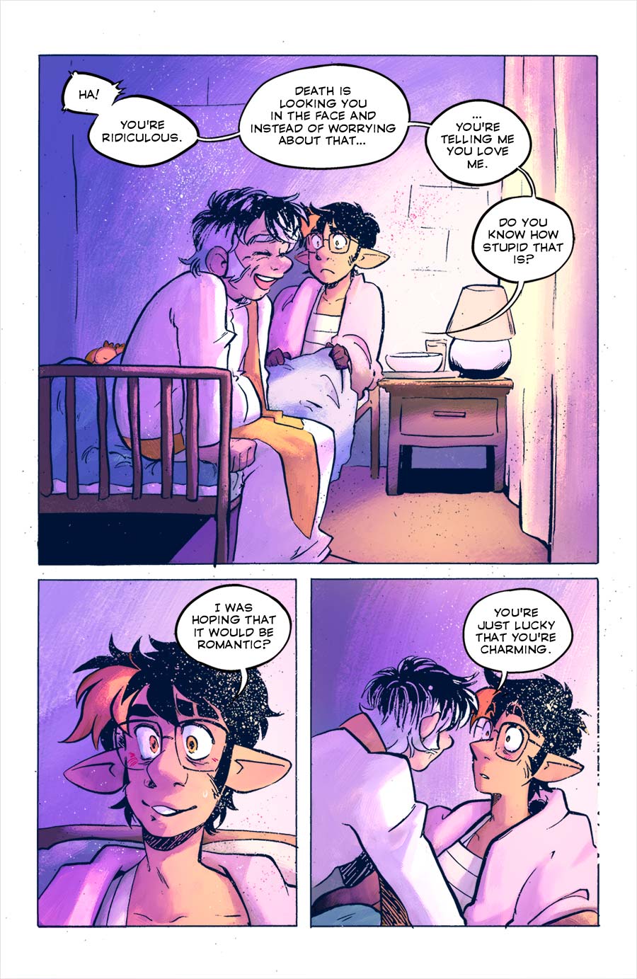 Toivo, ever the romantic.