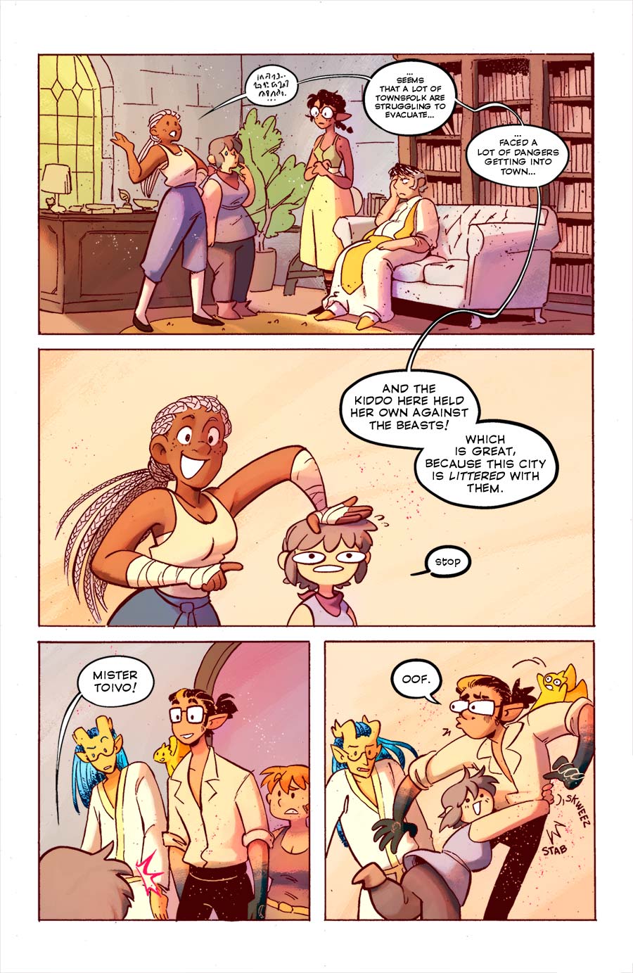 Toivo's injury might be doing a lot better but that doesn't mean it doesn't hurt to get tackled with a hug