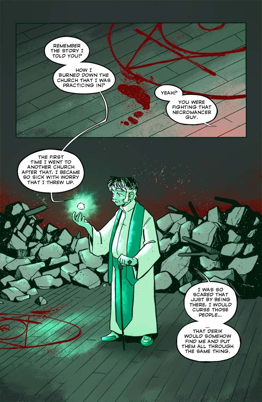 someone should really clean up that blood before it stains